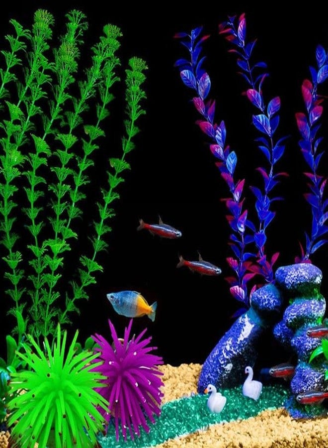 VAYINATO Petzlifeworld Aquarium Underwater Silicone Simulation Artificial Fake Anemone Ornament Fish Tank Decoration Plant (1pcs, Random Color) - Image 2